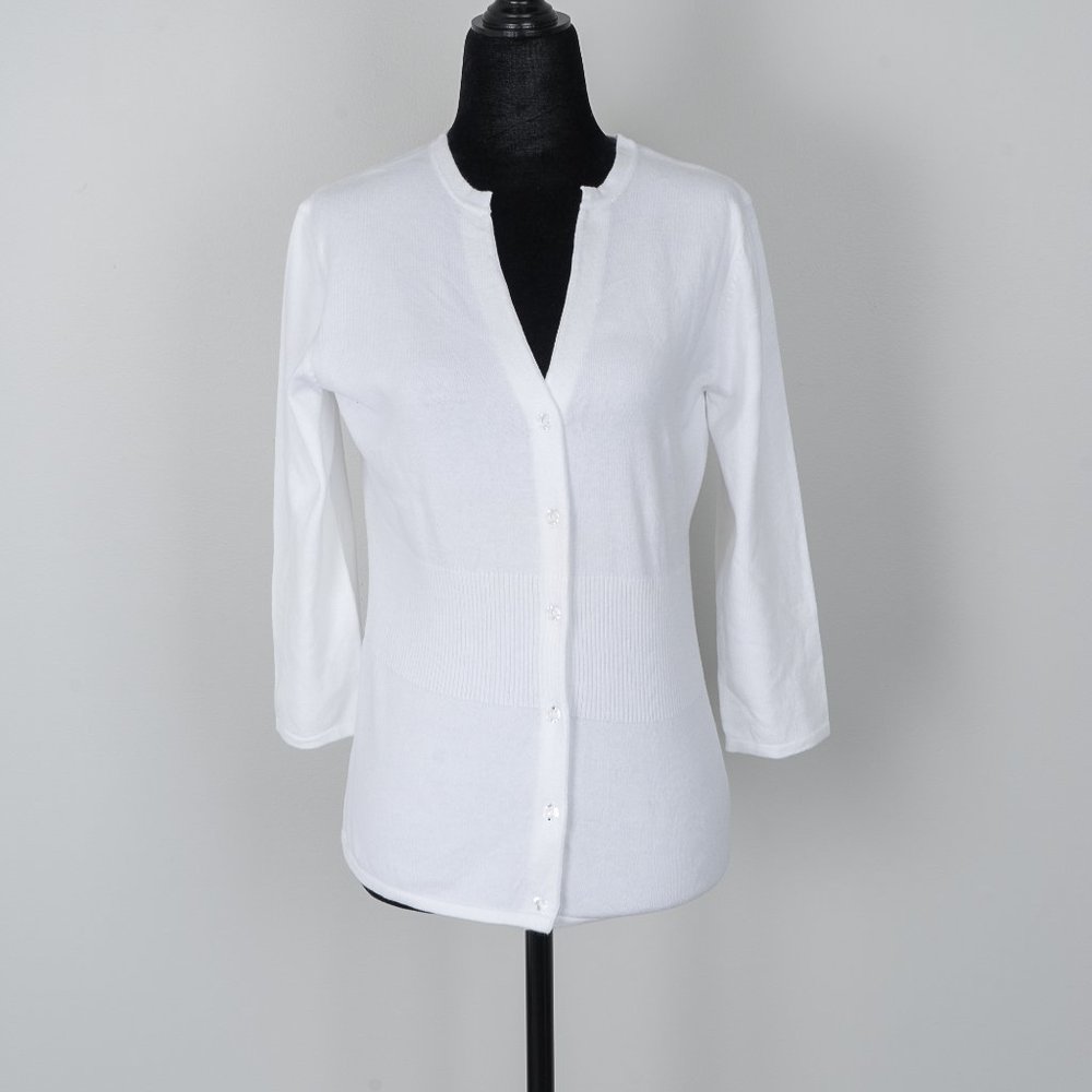 Kirsh white cardigan - Large